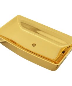 5 cm keramiek goudkleurig