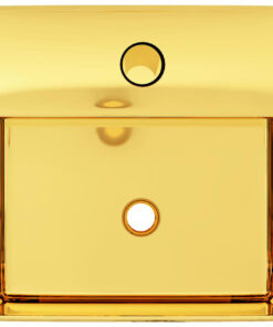 vidaXL Wastafel met kraangat 38x30x11