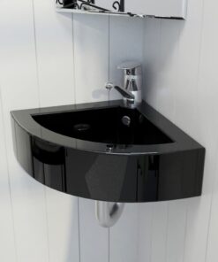 vidaXL Wastafel met overloop 45x32x12