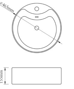 5 cm keramiek goudkleurig
