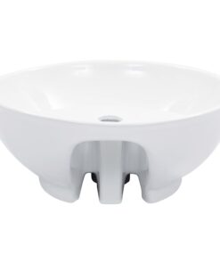 vidaXL Wastafel met overloop 46