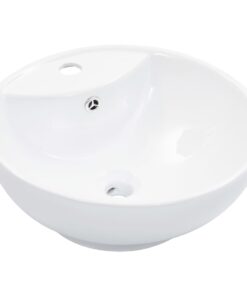 vidaXL Wastafel met overloop 46