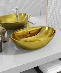 vidaXL Wastafel met overloop 58