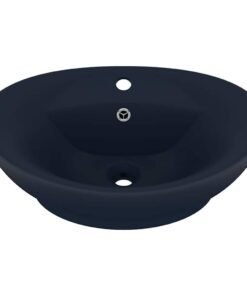 5x39 cm keramiek mat donkerblauw