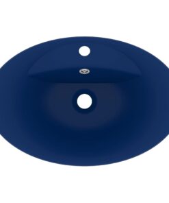 5x39 cm keramiek mat donkerblauw