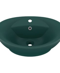 5x39 cm keramiek mat donkergroen