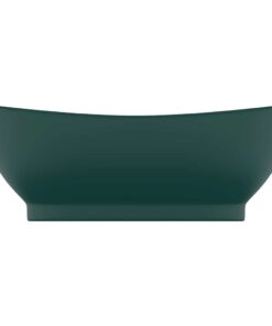 vidaXL Wastafel met overloop ovaal 58