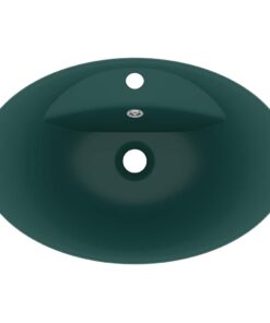 5x39 cm keramiek mat donkergroen