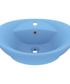 5x39 cm keramiek mat lichtblauw