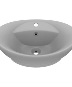 5x39 cm keramiek mat lichtgrijs