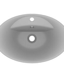 5x39 cm keramiek mat lichtgrijs