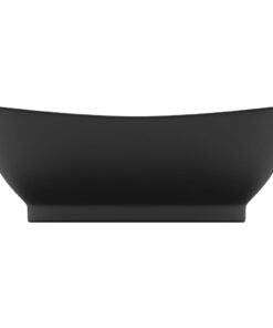 vidaXL Wastafel met overloop ovaal 58