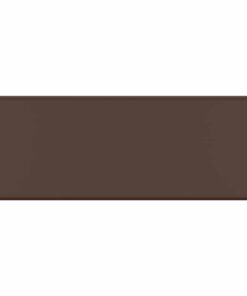 vidaXL Wastafel met overloop vierkant 41x41cm keramiek mat donkerbruin