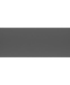 vidaXL Wastafel met overloop vierkant 41x41cm keramiek mat donkergrijs