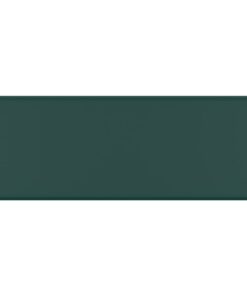 vidaXL Wastafel met overloop vierkant 41x41cm keramiek mat donkergroen