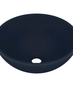 5x14 cm keramiek mat donkerblauw