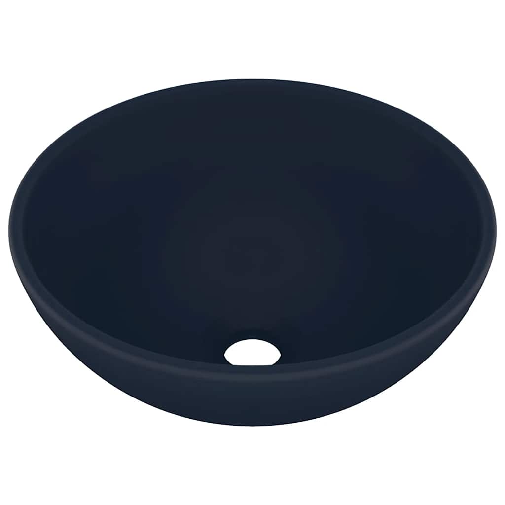 5x14 cm keramiek mat donkerblauw