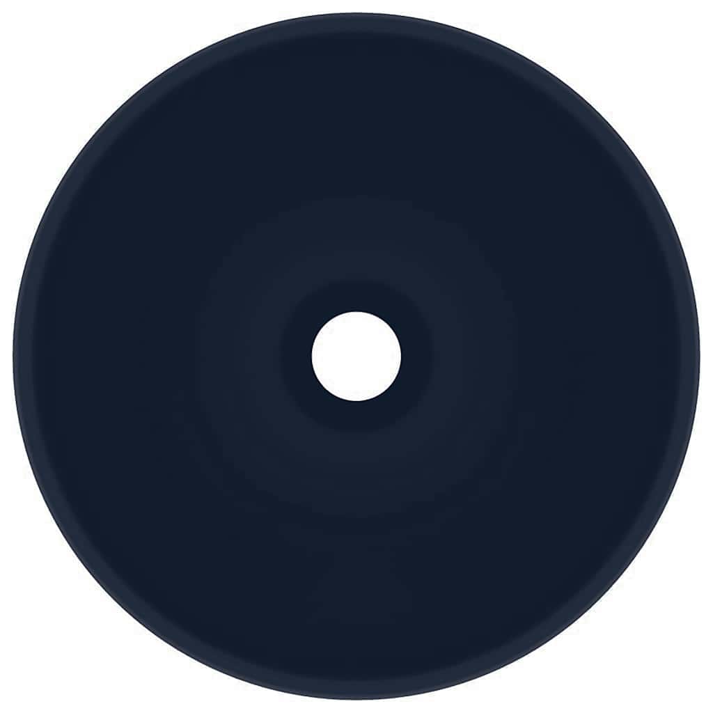 5x14 cm keramiek mat donkerblauw