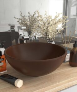 vidaXL Wastafel rond 32