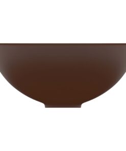 5x14 cm keramiek mat donkerbruin