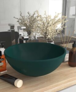 vidaXL Wastafel rond 32