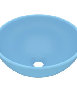 5x14 cm keramiek mat lichtblauw