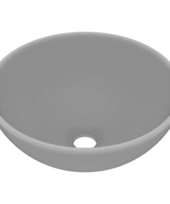 5x14 cm keramiek mat lichtgrijs