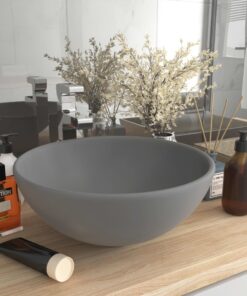 vidaXL Wastafel rond 32