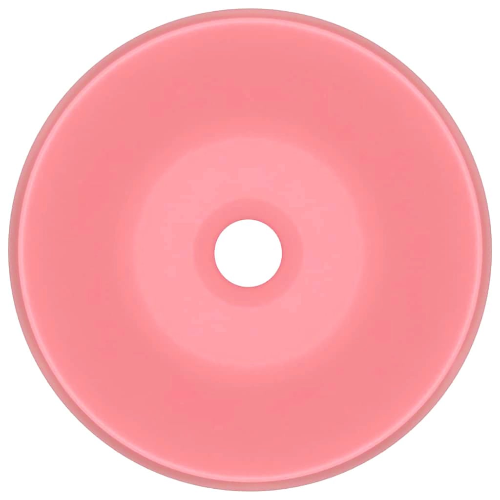vidaXL Wastafel rond 40x15 cm keramiek matroze - Image 4