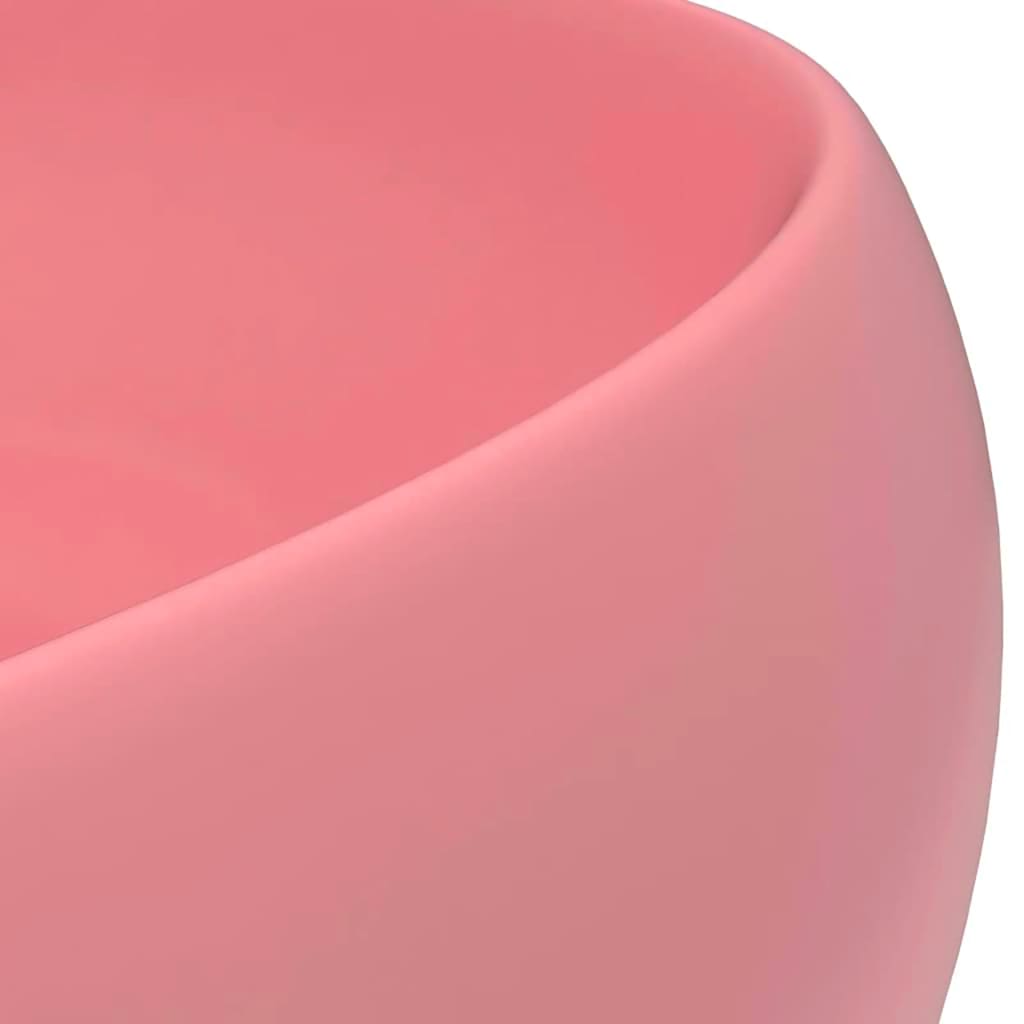 vidaXL Wastafel rond 40x15 cm keramiek matroze - Image 5