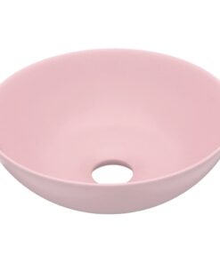 vidaXL Wastafel rond keramiek matroze