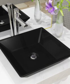 vidaXL Wastafel vierkant 41