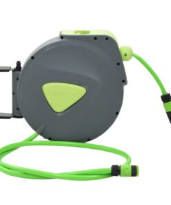 vidaXL Waterslanghaspel automatisch intrekbaar wandmontage 20+2 m