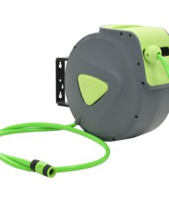 vidaXL Waterslanghaspel automatisch intrekbaar wandmontage 20+2 m