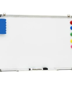 vidaXL Whiteboard magnetisch 50x35 cm staal wit