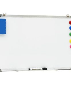 vidaXL Whiteboard magnetisch 60x40 cm staal wit