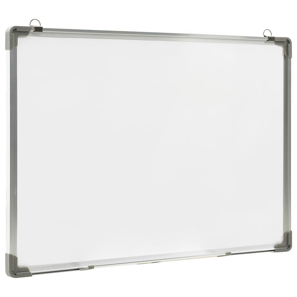vidaXL Whiteboard magnetisch 90x60 cm staal wit - Afbeelding 3