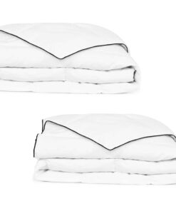 vidaXL Winterdekbedden 2 st 140x200 cm dons
