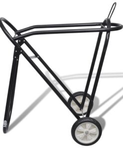 vidaXL Zadelrek met wielen inklapbaar metaal