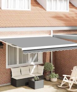 vidaXL Zijde Frame Wit 350 x 250 cm Aluminium