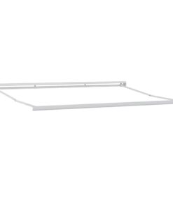 vidaXL Zijde Frame Wit 400 × 300 cm Aluminium