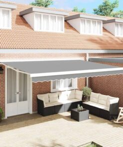 vidaXL Zijde Frame Wit 400 × 300 cm Aluminium