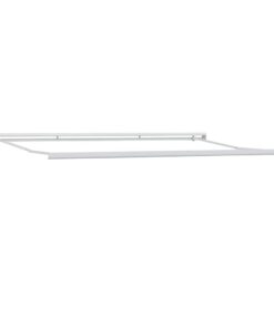 vidaXL Zijde Frame Wit 500 × 300 cm Aluminium