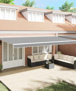 vidaXL Zijde Frame Wit 600 × 300 cm Aluminium