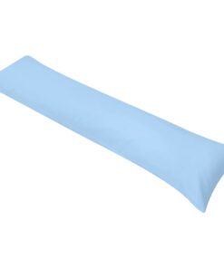 vidaXL Zijslaapkussen 40x145 cm blauw