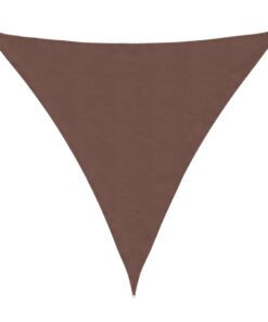 vidaXL Zonnescherm driehoekig 3x3x3 m oxford stof bruin