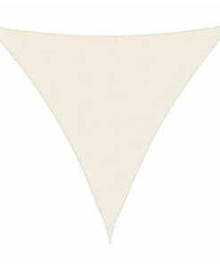 vidaXL Zonnescherm driehoekig 3x3x3 m oxford stof crèmekleurig