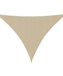 vidaXL Zonnescherm driehoekig 3x4x4 m oxford stof beige