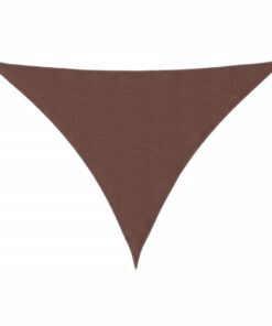 vidaXL Zonnescherm driehoekig 3x4x5 m oxford stof bruin
