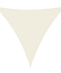 vidaXL Zonnescherm driehoekig 4x4x4 m oxford stof crèmekleurig